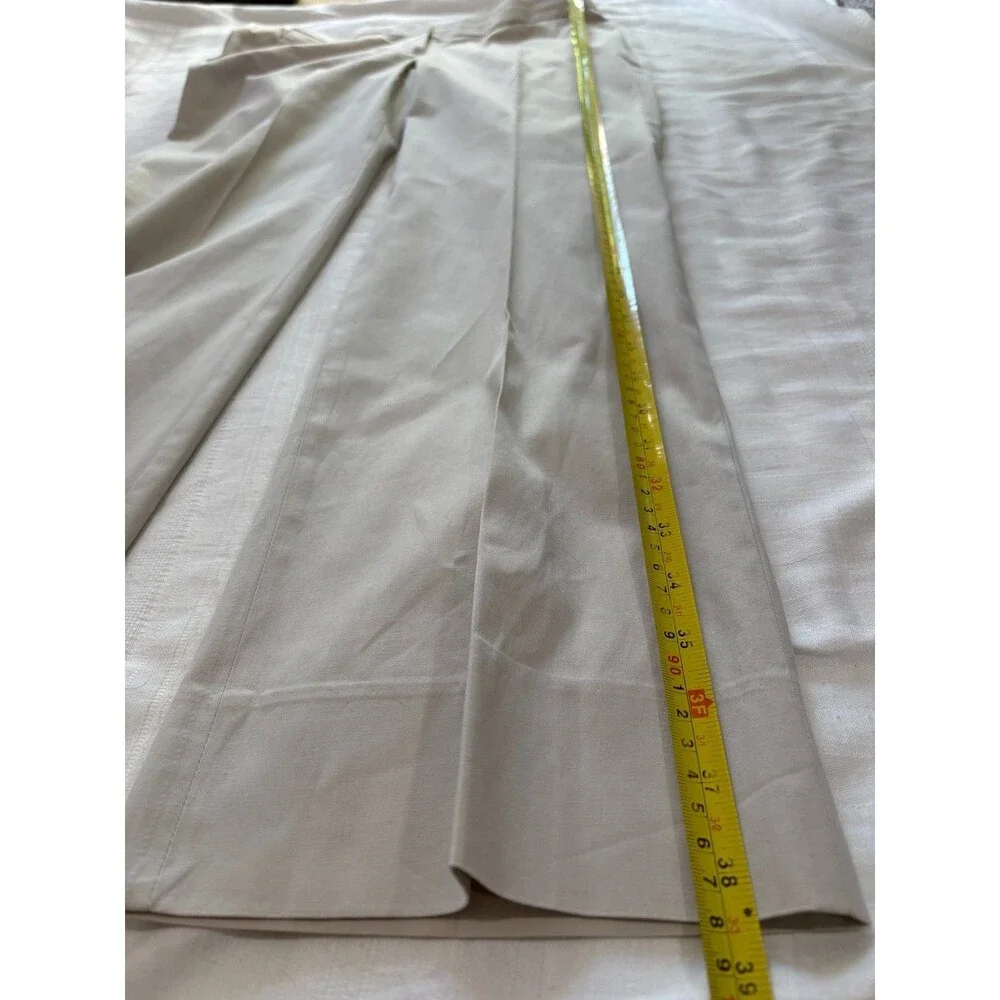 J Crew City Fit Womens Size 4 Beige Dress Pants Straight Leg Career Trousers